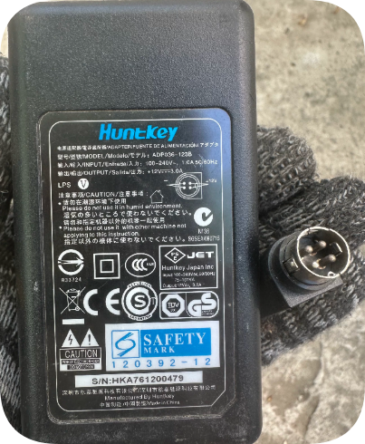 *Brand NEW* Replacement 4-Pin Power Cable Compatible with Huntkey ADP036-123B 12V3A Powe